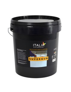 Supergum Guaina Sigillante Bianca o Rossa Elastomerica Fibrata Su Muri Terrazze