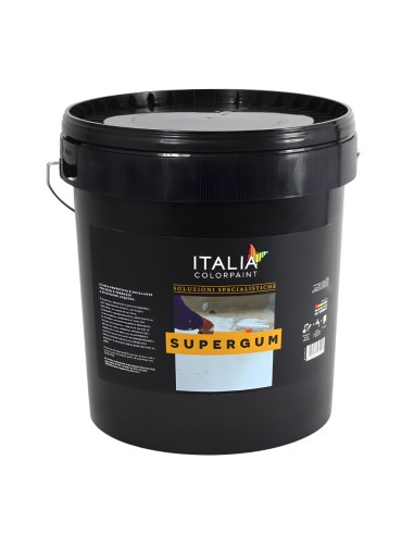 Supergum Guaina Sigillante Bianca o Rossa Elastomerica Fibrata Su Muri Terrazze