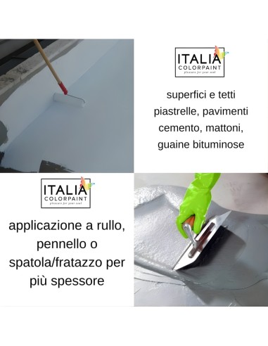Supergum Guaina Sigillante Bianca o Rossa Elastomerica Fibrata Su Muri Terrazze