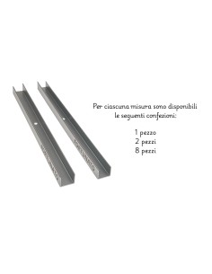 Guida U Standard 1 M Profilo Preforato Sp 0 6 Mm Per Cartongesso 2