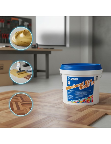 Ultrabond Eco S955 1K Adesivo Per Parquet Senza Solventi 15 Kg