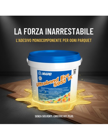 Ultrabond Eco S955 1K Adesivo Per Parquet Senza Solventi 15 Kg