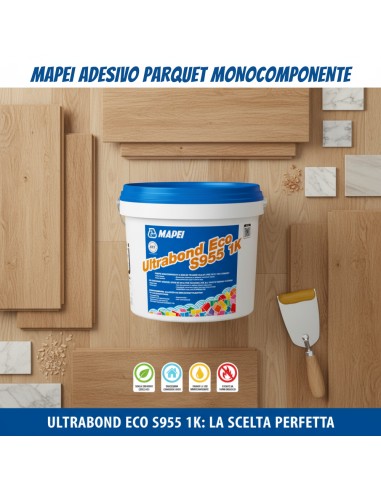 Ultrabond Eco S955 1K Adesivo Per Parquet Senza Solventi 15 Kg