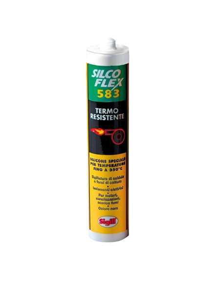 Silcoflex 583 Sigillante Nero Resistente Al Calore 300 ml
