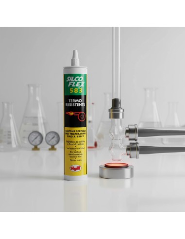 Silcoflex 583 Sigillante Nero Resistente Al Calore 300 ml