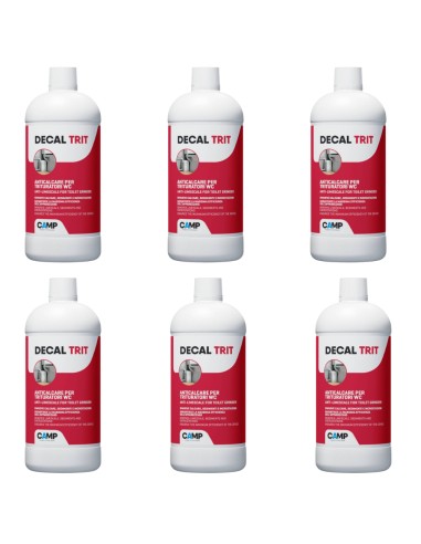 Decal Trit Anticalcare Per Rimuovere Calcare E Incrostazioni 1 Lt Kit 6 Pezzi
