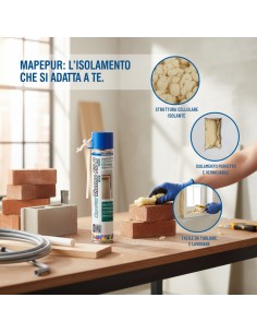 Mapepur Thermo Fill M Schiuma Poliuretanica Per Isolamento 750 ml 2