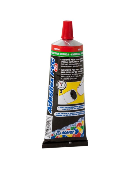 Adesilex Pvc Hp Adesivo Rosso Per Tubazioni In Plastica 125 G
