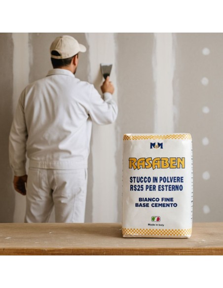 Durifiller Stucco Francese Bianco In Polvere A Base Di Cemento E Marmorino