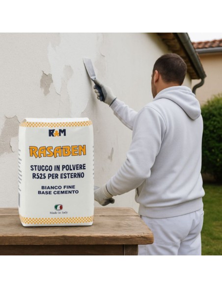 Durifiller Stucco Francese Bianco In Polvere A Base Di Cemento E Marmorino