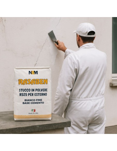 Durifiller Stucco Francese Bianco In Polvere A Base Di Cemento E Marmorino