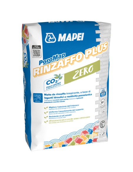 Poromap Rinzaffo Plus Malta Traspirante Resistente Ai Sali 25 Kg