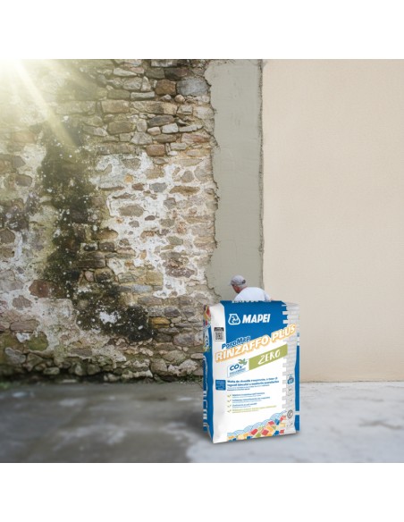 Poromap Rinzaffo Plus Malta Traspirante Resistente Ai Sali 25 Kg