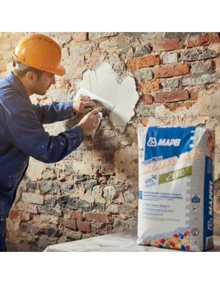 Poromap Rinzaffo Plus Malta Traspirante Resistente Ai Sali 25 Kg