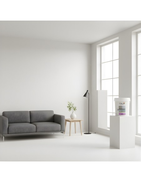 Seta Idropittura Bianca Superlavabile Acrilica Eggshell Con Ioni Argento