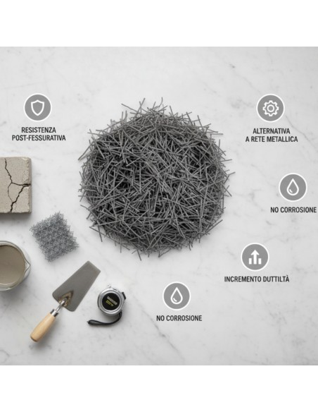 Mapefibre St30 Fibre Polimeriche Per Calcestruzzo 1 Kg