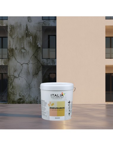 Endurance Rasato Acrilico 0,7 Bianco Rivestimento Spatolato Esterni Antialga