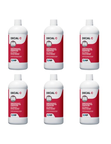 Kit 6 Pezzi Decal C Trattamento Disincrostante Anticalcare Per Wc 1 Litro
