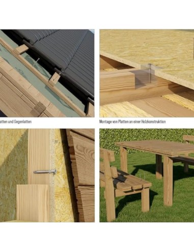 Viti Autoforanti Legno Performant TSP Diametro 3,5 mm Zincate Gialle 1000 pezzi