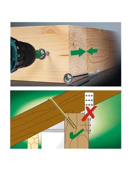 Viti autoforanti Legno Performant Blue Diametro 6,0 mm Zincata Bianca 100 pezzi