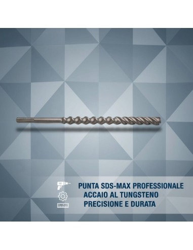 Punta Attacco Sds-Max Per Forare Calcestruzzo E Muratura