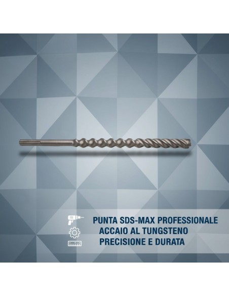 Punta Attacco Sds-Max Per Forare Calcestruzzo E Muratura