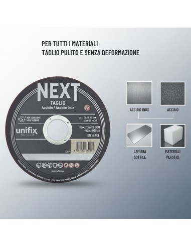 Mola Da Taglio Next Per Acciaio Materiali Plastici Lamiere Sottili