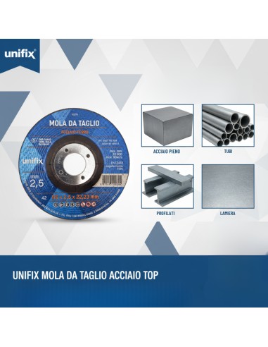 Disco Da Taglio Top Per Materiali Pieni Acciaio Ferro Tubi e Profilati 