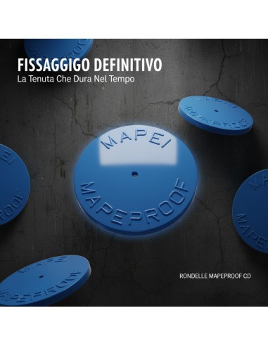 Rondelle Fissaggio per Membrane Bentonitiche Mapeproof CD 500 Pezzi