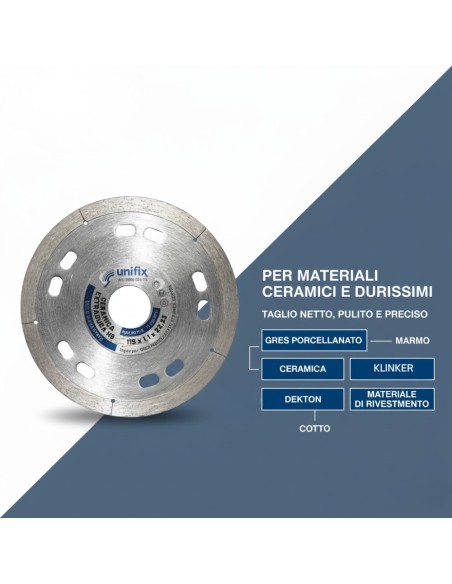 Diamant Ceramica Extradura Per Piastrelle Ceramiche E Materiali Speciali Ø 115 mm Spessore 1,1 cm