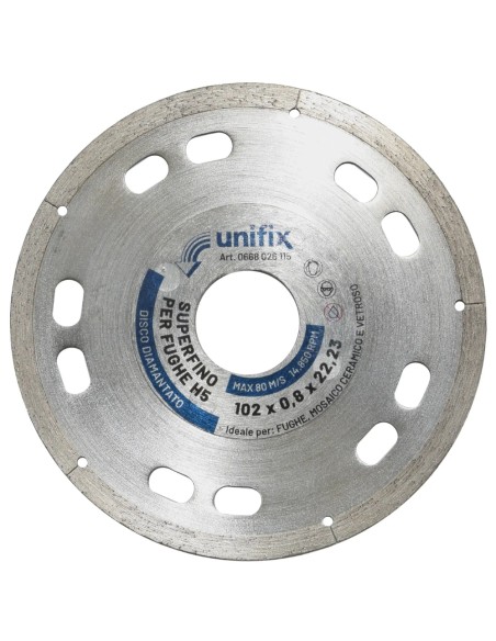 Diamant Superfino Per Fughe E Mosaico Ceramico Di Alta Precisione Ø 102 x 22,2 x 0,8  mm