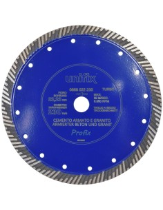 Disco Diamantato Turbo Per Taglio Granito E Cemento Armato Ø 230 x 2,6 mm