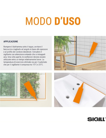 Silicone Sigillante Monocomponente Per Costruzioni 60 Ml