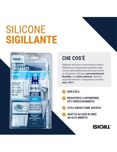 Silicone Sigillante Monocomponente Per Costruzioni 60 Ml