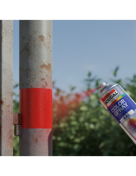 Vernice Acrilica Spray Bomboletta Smalto 400ml Rosso Traffico