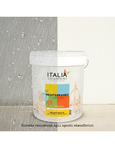 Idropittura Maestrale Bianca Al Quarzo Acrilsilossanico Fibrato Antialga