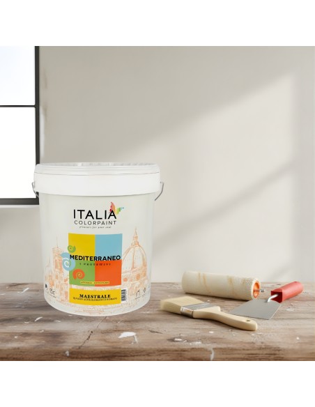 Idropittura Maestrale Bianca Al Quarzo Acrilsilossanico Fibrato Antialga