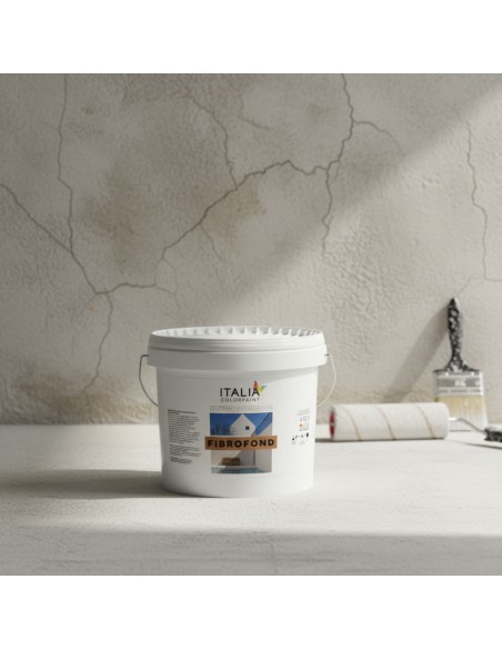 Fibrofond M Fondo Di Collegamento Bianco Fibrato Ruvido 0,1 Per Esterni