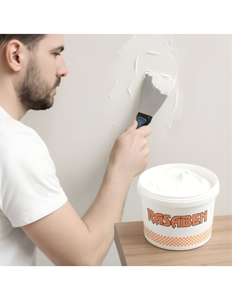 Stucco Pronto Bianco In Pasta Per Rifinitura Muri, Riempitivo, Finissimo 