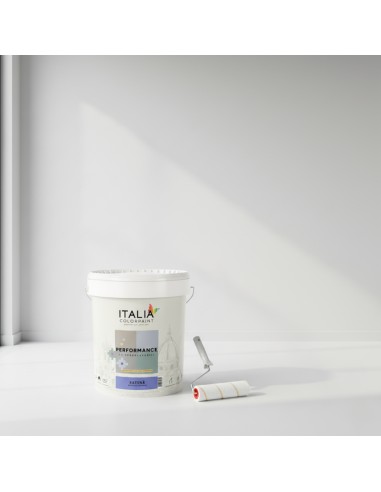 Satinè Idropittura Bianca Superlavabile Acrilica Igienizzante Con Ioni D'Argento