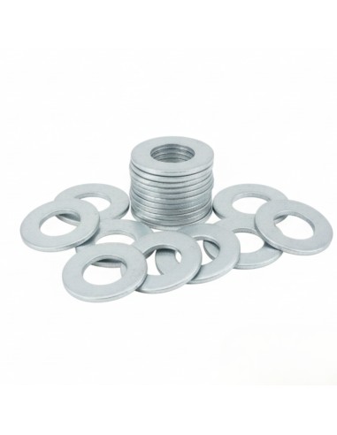 Rondella Piana Zincata Bianca Ø 8 mm Pezzi 25