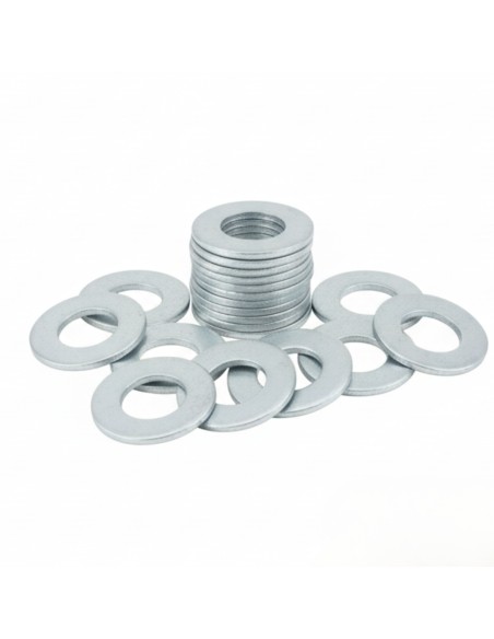 Rondella Piana Zincata Bianca Ø 12 mm Pezzi 15