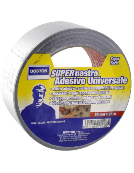 Nastro Adesivo Americano Impermeabile Per Riparazioni E Fasciature 50 mm x 25 m