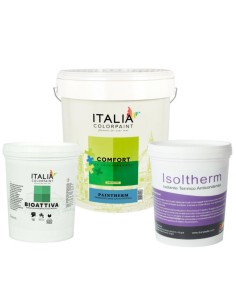 Ciclo Isolamento Termico Muri Isoltherm Fissativo Bioattiva Paintherm per mq 15