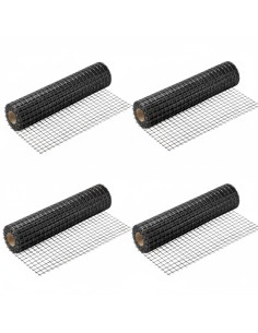 Rete In Fibra Di Vetro 40X40 Mm Rinforzo Massetti E Intonaci 4 Rotoli 1x50 m