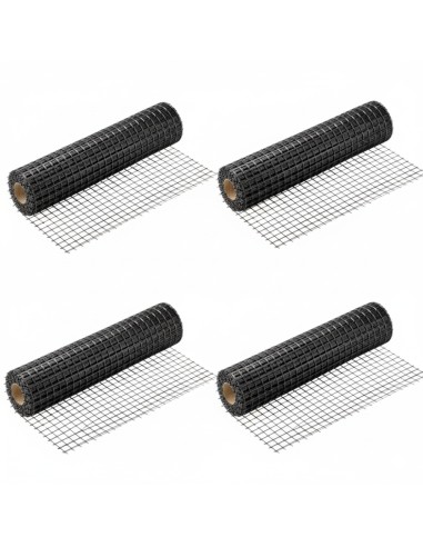 Rete In Fibra Di Vetro 40X40 Mm Rinforzo Massetti E Intonaci 4 Rotoli 1x50 m