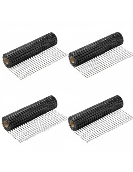 Rete In Fibra Di Vetro 40X40 Mm Rinforzo Massetti E Intonaci 4 Rotoli 1x50 m