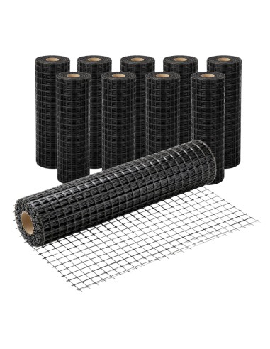 Rete In Fibra Di Vetro 40X40 Mm Rinforzo Massetti E Intonaci 10 Rotoli 1x50 m