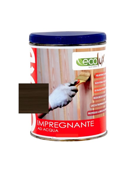 Impregnante Noce Scuro Fondo Protettivo Acrilico Pigmentato Per Legno Ecolux