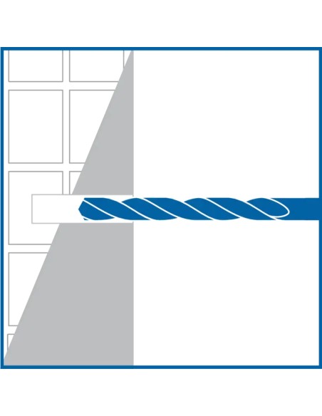 Tassello Fxu-L Nylon 10x70 Con Bordino Per Fissaggi Leggeri Pezzi 25